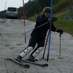 重心がポールの内側に入れません