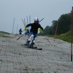 7日の滑り…トップが上がり後傾での踏み替え動作 7日の滑り…トップが上がり後傾での踏み替え動作