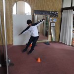 正確なアンギュレーション「くの字姿勢」