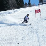 FIS用のRADIUSスキーに手こずりました。でも良くなりましたね◎