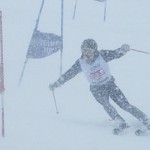 スキーが後ろから◎