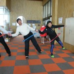 骨盤の基本を練習しています