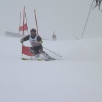 スキーが後ろから踏めています◎