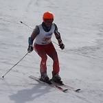 上に抜けた為　後傾に…