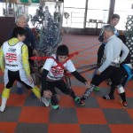 上体が被って潰れているのを直しましょう