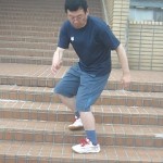 外足首が反対にエッヂング？