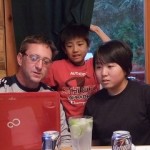 パソコンを使っての英会話中！グッドですね