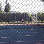 テニスの練習は、スキーに最適です テニスの練習は、スキーに最適です