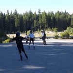 基本練習で明日の滑りを予習しています