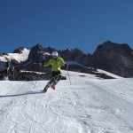 片足ブーツスキーは楽しい。１００ｍの滑落がおまけで付いてきた！