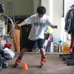 インラインを履くとエッヂ角が良く分かりますね