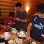 一杯食べた手巻き寿司