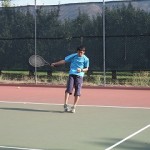 目一杯の不格好テニス