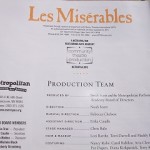 77名のアクターとアクトレスのLesMiserables Production Team