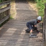 僕４回も転けちゃった！笑いながら言っています