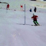 ヒップローテーションしたのでスキーが揃った！