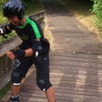 いやー怖かった！でも　笑ってない？