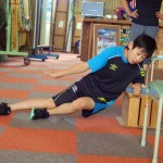 仙台からの参加ありがとう。眠くて練習しながらスヤスヤ？