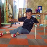 様になっている康富コーチのマキシマムフォーム◎