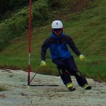 Ｆ３練習で後傾の瞬間写真。腕の引けが原因の一つ！