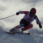 膝が曲がる日本式滑りり典型