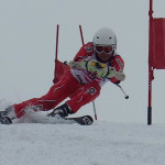 苦手な左ターンもグッド○