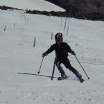 ショートポールに当たるぐらい近くを通れた◎