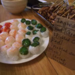 文さん手作りのだんご寿司？