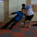 内倒×肩と骨盤のレベル×