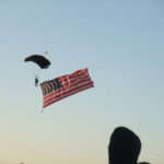 見事なパラシュート