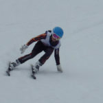 内手をつけて内傾角を深める練習。上体の潰れが?