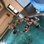 汗をかいた後は・・・プールで締め！